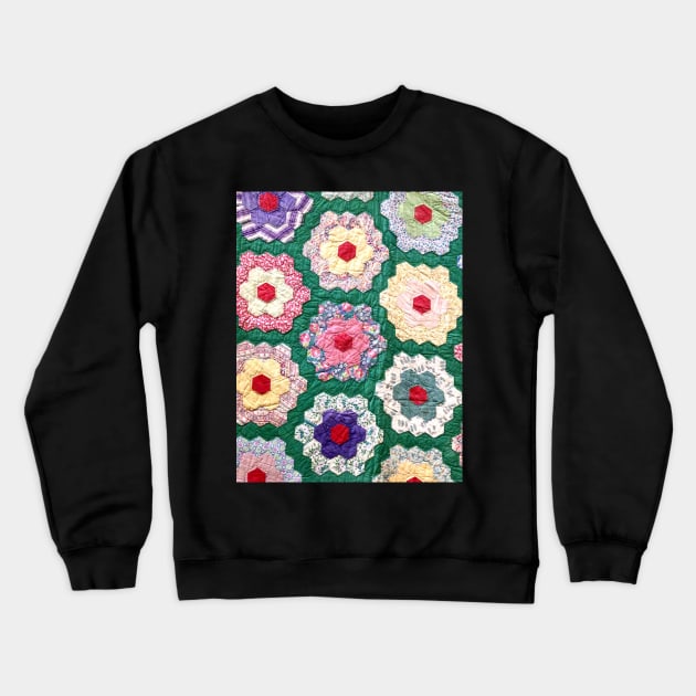 Quilt Graphic Crewneck Sweatshirt by DadOfMo Designs